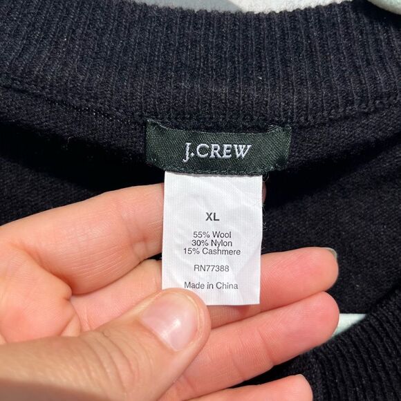 J Crew Wool Cashmere Sequin Zipped Cardigan Sweater - Picture 6 of 6